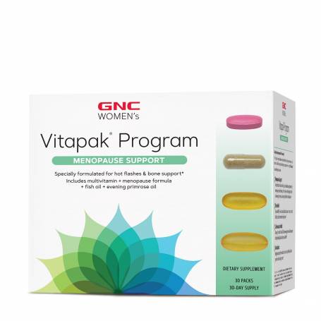 Women's Ultra Mega Menopause Vitapak Program, Complex De Multivitamine Pentru Menopauza, 30 Pachete, GNC