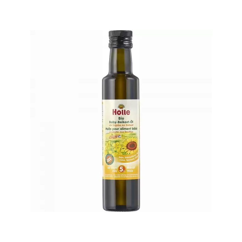 Ulei pentru hrana bebelusilor, +5 luni, eco-bio, 250 ml, Holle