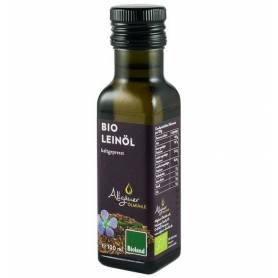 Ulei din seminte de in, presat la rece- eco-bio 100ml - Allgauer Olmuhle