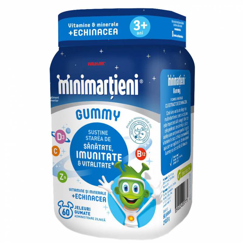 Minimartieni Gummy - Jeleuri imunitate cu Echinacea, Vitamina C si