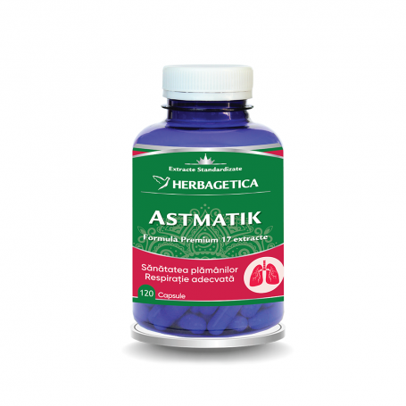 ASTMATIK, adjuvant in astm bronsic, 120 capsule, Herbagetica