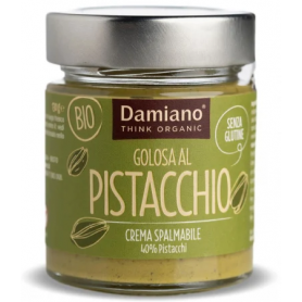 Crema dulce de fistic, 40%, eco-bio, 130 g, Damiano