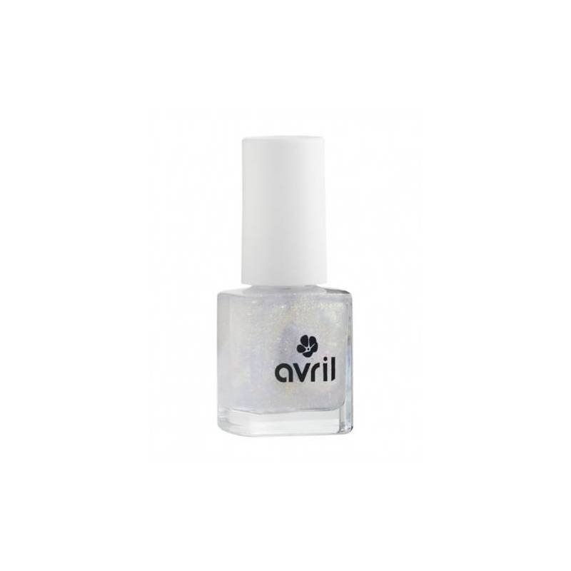 Lac de unghii Top Coat cu sclipici auriu, 7 ml, Avril