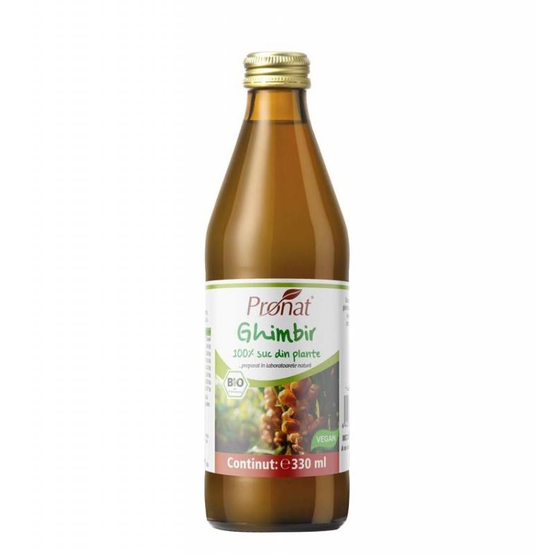 Suc pur de ghimbir, eco-bio, 330 ml, Medicura