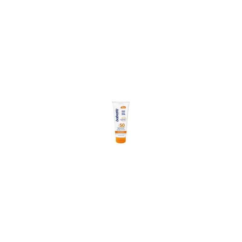 Crema pentru fata cu SPF 50, cu efect invizibil, 75 ml, Babaria