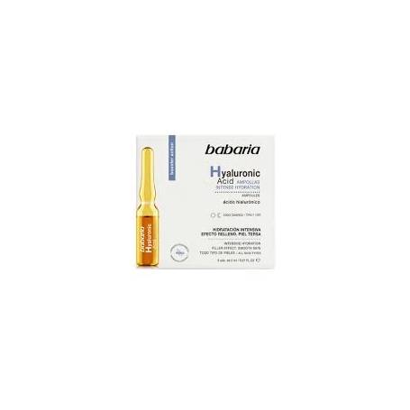 Fiole cu Acid Hialuronic pentru hidratare, 10 ml, Babaria