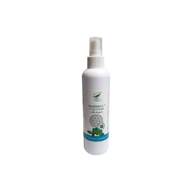 Apa de gura spray cu Argint Coloidal, PERIDENT C, 200 ml, Medica -