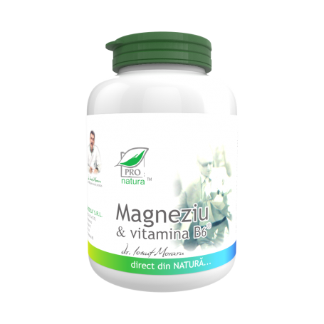 Magneziu cu Vitamina B6, 150 capsule, Medica - Pro Natura