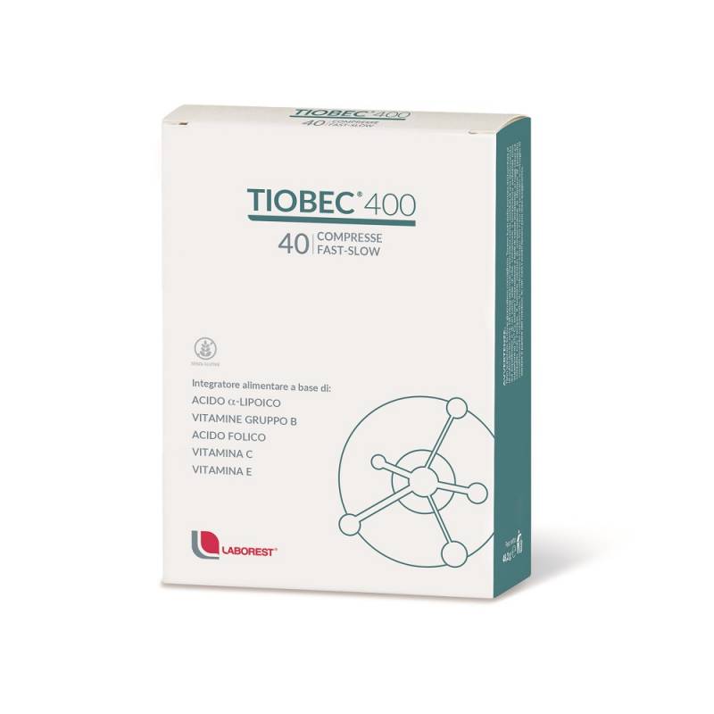 TIOBEC 400 - complex cu acid alfa lipoic, 40 comprimate, LABOREST