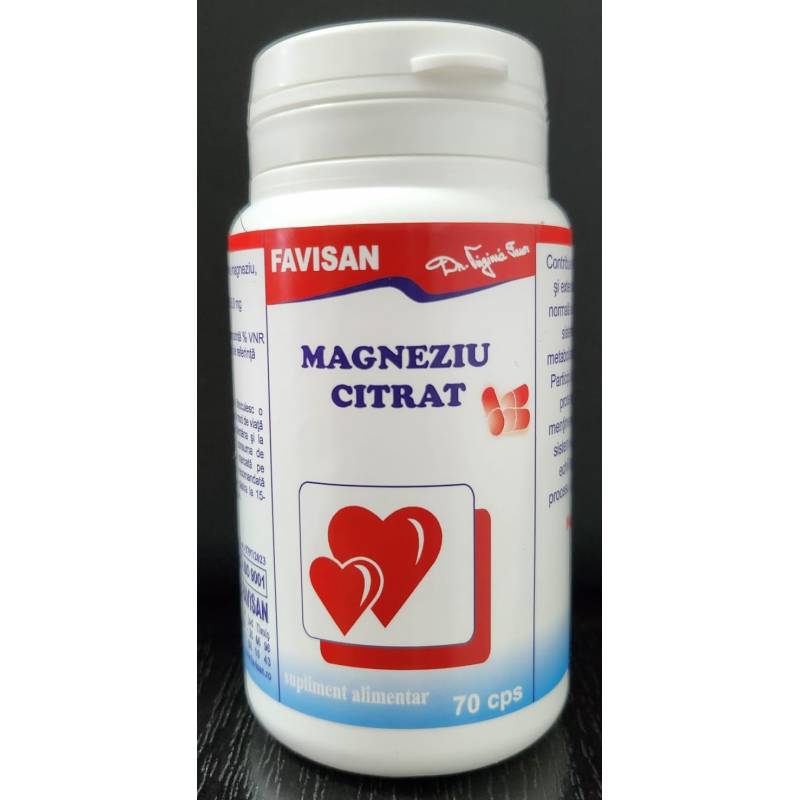 MAGNEZIU CITRAT, 70 capsule, Favisan