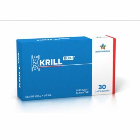 KRILL BLEU - ulei de krill - omega 3, 30 capsule moi, BLEU PHARMA