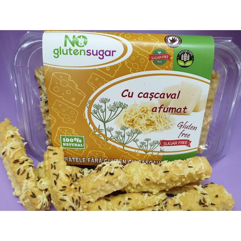 Saratele fara gluten cu cascaval afumat fara gluten, 200 g, No