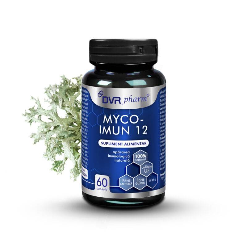 Myco-Imun 12 - ciuperci medicinale pentru imunitate - 60 cps - DVR