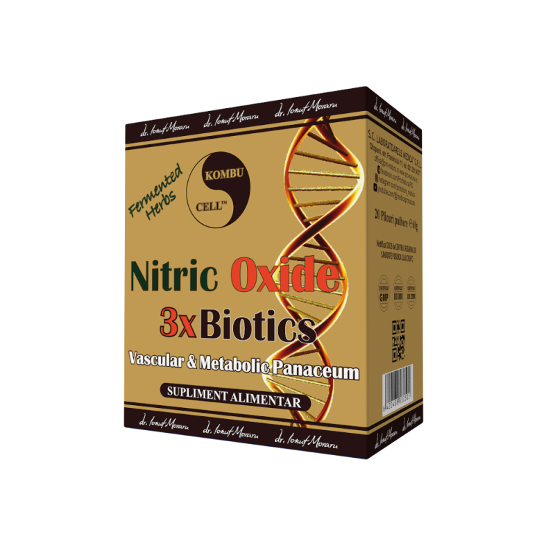 Nitric Oxide 3xBiotics, sustine sanatatea vasculara, 30 plicuri,