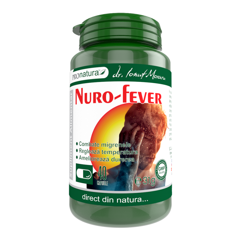 Nuro-Fever, eficient in gestionarea febrei, 40 capsule, Medica -