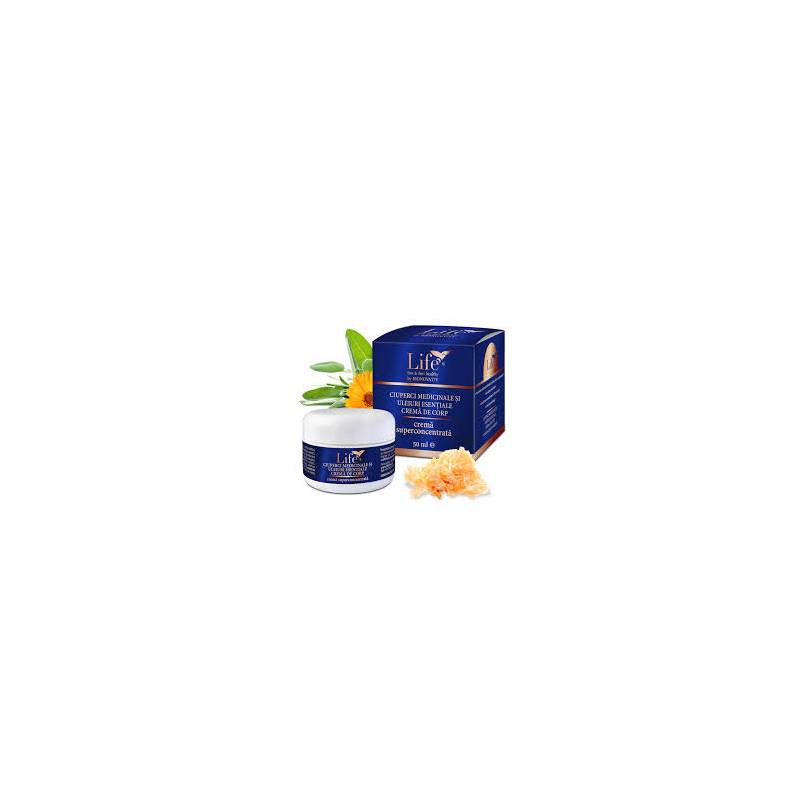 Crema de corp cu ciuperci medicinale si uleiuri esentiale, 50 ml,