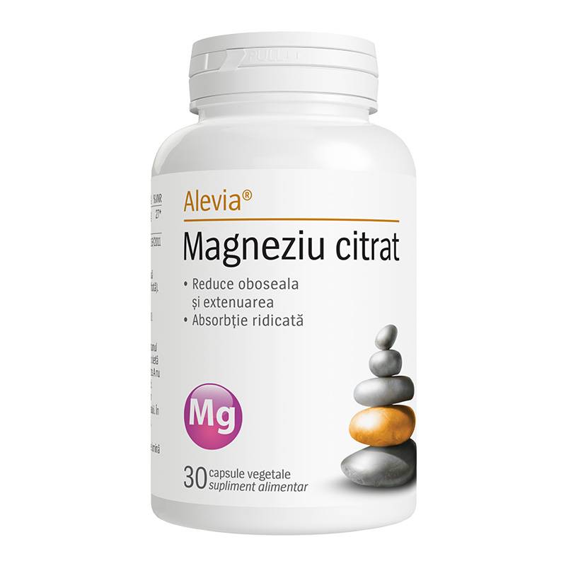 MAGNEZIU CITRAT 625 mg, din care 100 mg Magneziu, 30 CAPSULE