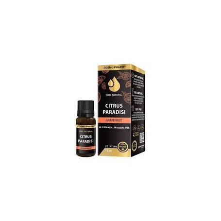 Ulei esential integral de Grapefruit, Citrus Paradis, 10 ml, Cosmo Pharm