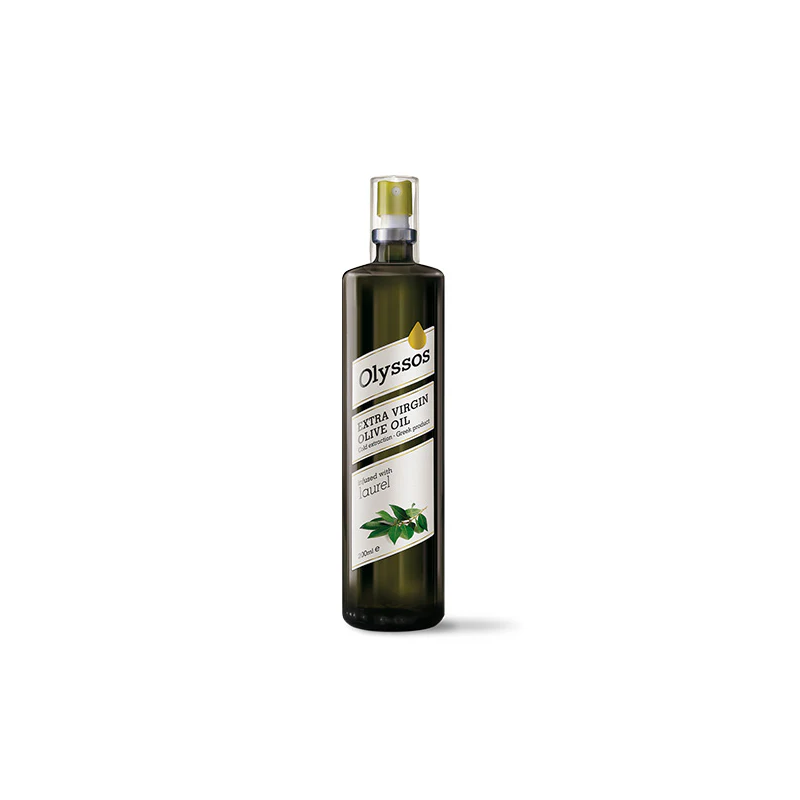 Ulei de masline extra virgin Olyssos, aromatizat cu dafin, 200 ml,