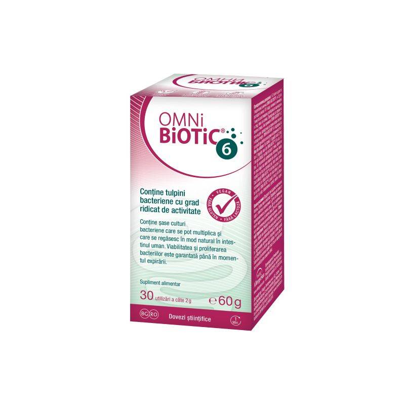 OMNIBIOTIC 6 tulpini probiotice, pubere 60 g - Institut Allergosan