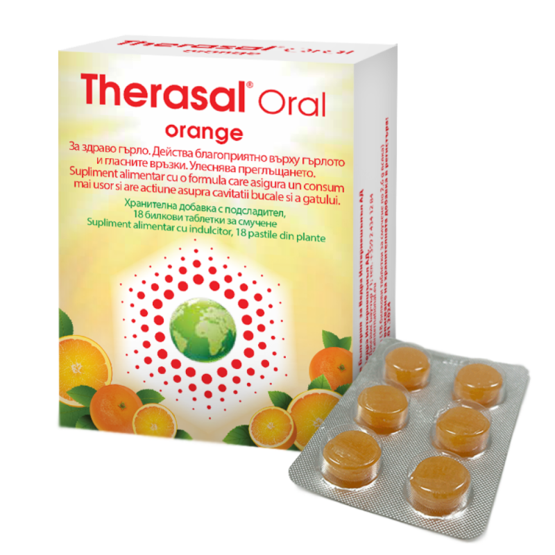 THERASAL ORAL ORANGE - 18 comprimate de supt, VEDRA