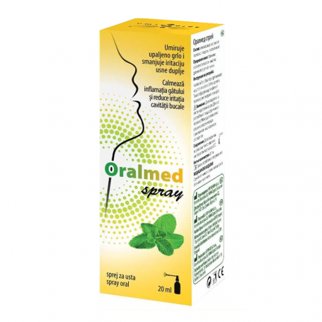 ORALMED SPRAY dureri de gat, 20 ml, VEDRA - Apipharma