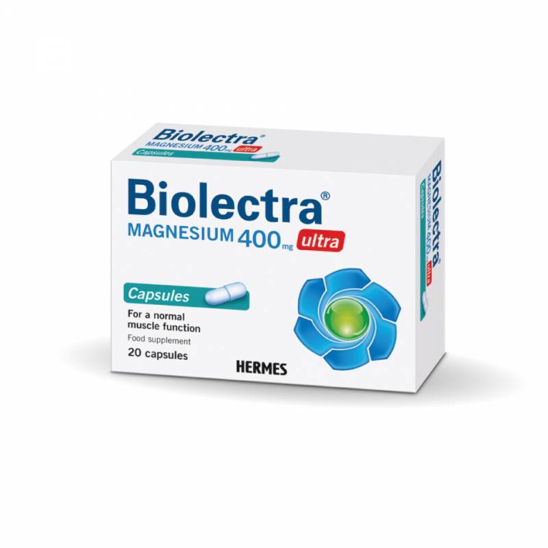 BIOLECTRA MAGNESIUM ULTRA, 400 mg, 20 capsule, VEDRA - Hermes