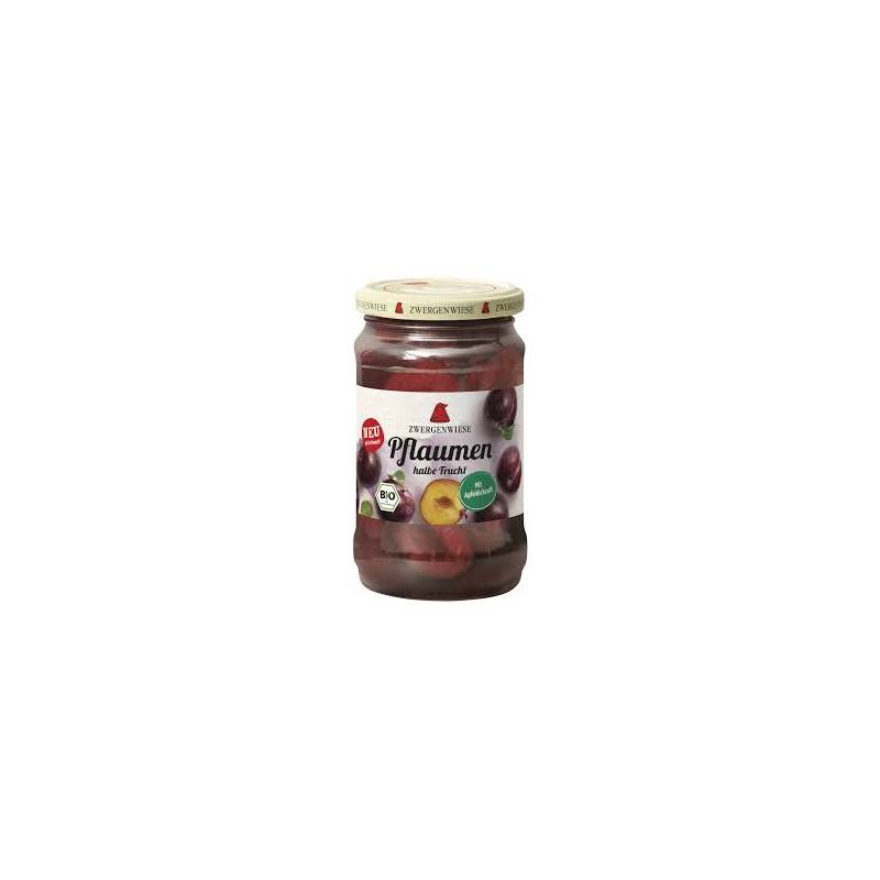 Compot de prune jumatati, fara zahar, 360 g, Zwergenwiese