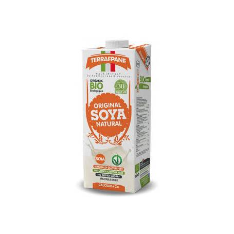 Bautura vegetala din Soia integrala si Calciu, fara zahar, eco-bio, 1 L, Terra e Pane