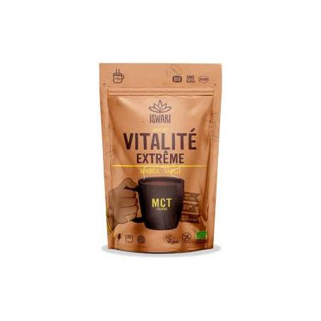 Cafea cu MCT, cafea arabica si vanilie, eco-bio, Extreme Vitality, 200 g, Iswari