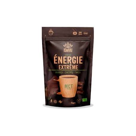 Cafea cu MCT, cafea arabica, cicoare si caramel, eco-bio, Extreme Energy, 200 g, Iswari