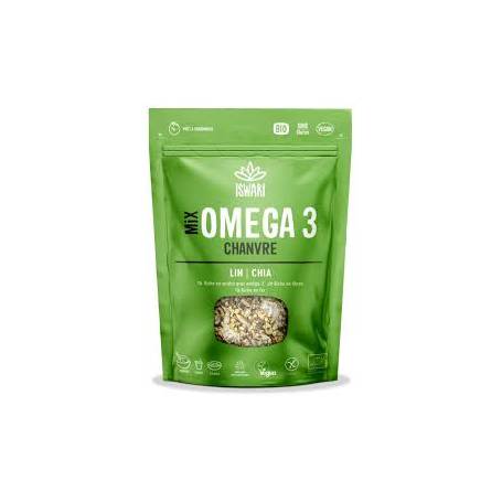 Mix Omega 3, cu seminte de canepa, in si chia, eco-bio, 200 g,  Iswari