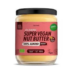 Crema crocanta din migdale, Super Vegan Nut Butter, fara zahar, eco-bio, 400 g, Iswari