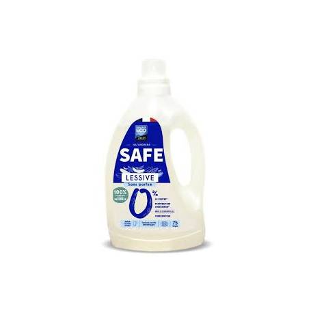 Detergent pentru rufe, fara parfum, fara alergeni, eco-bio, 3000 ml, Safe