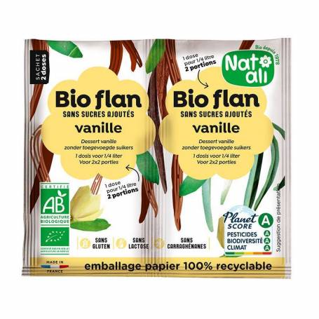 Budinca de vanilie, eco-bio, 2 bucati x 4.5 g, Nat-ali