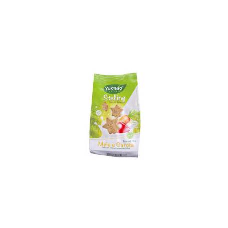 Biscuiti cu mar si morcovi, eco-bio, 120 g, Yukybio