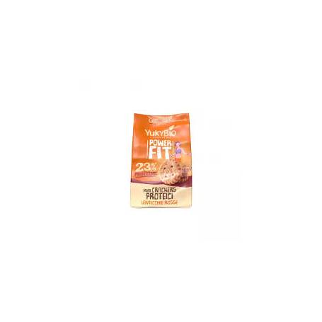 Mini crackers proteici cu linte rosie, eco-bio, 150 g, YukyBio