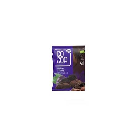 Prune in ciocolata neagra, eco-bio, 70 g, Cocoa