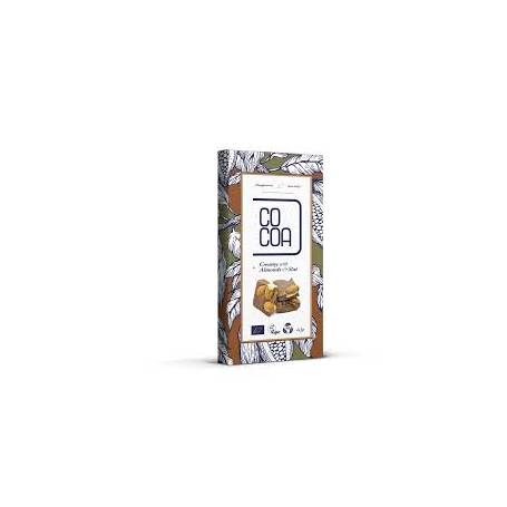 Ciocolata cu migdale si sare, eco-bio, 50 g, Cocoa