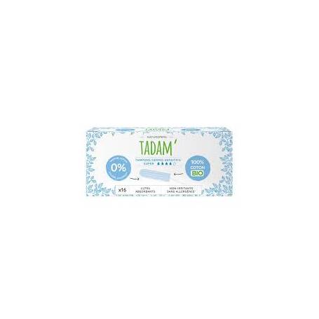 Tampoane hipoalergenice Super, eco-bio, 16 bucati, Tadam