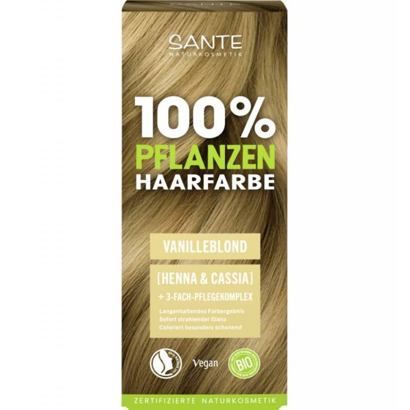 Vopsea pentru par, pe baza de plante, Blond vanilie, eco-bio, 100 g,