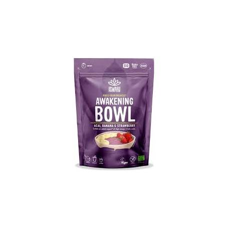 Mic dejun cu acai, banane si capsuni, fara zahar, eco-bio, 360 g, Iswari