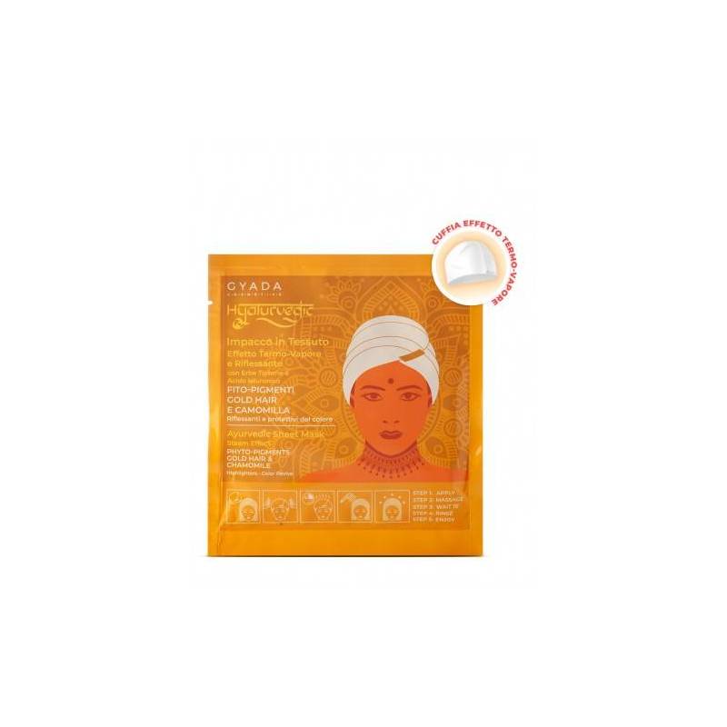 Masca par blond tip casca cu efect termic – Hyalurvedic Gyada