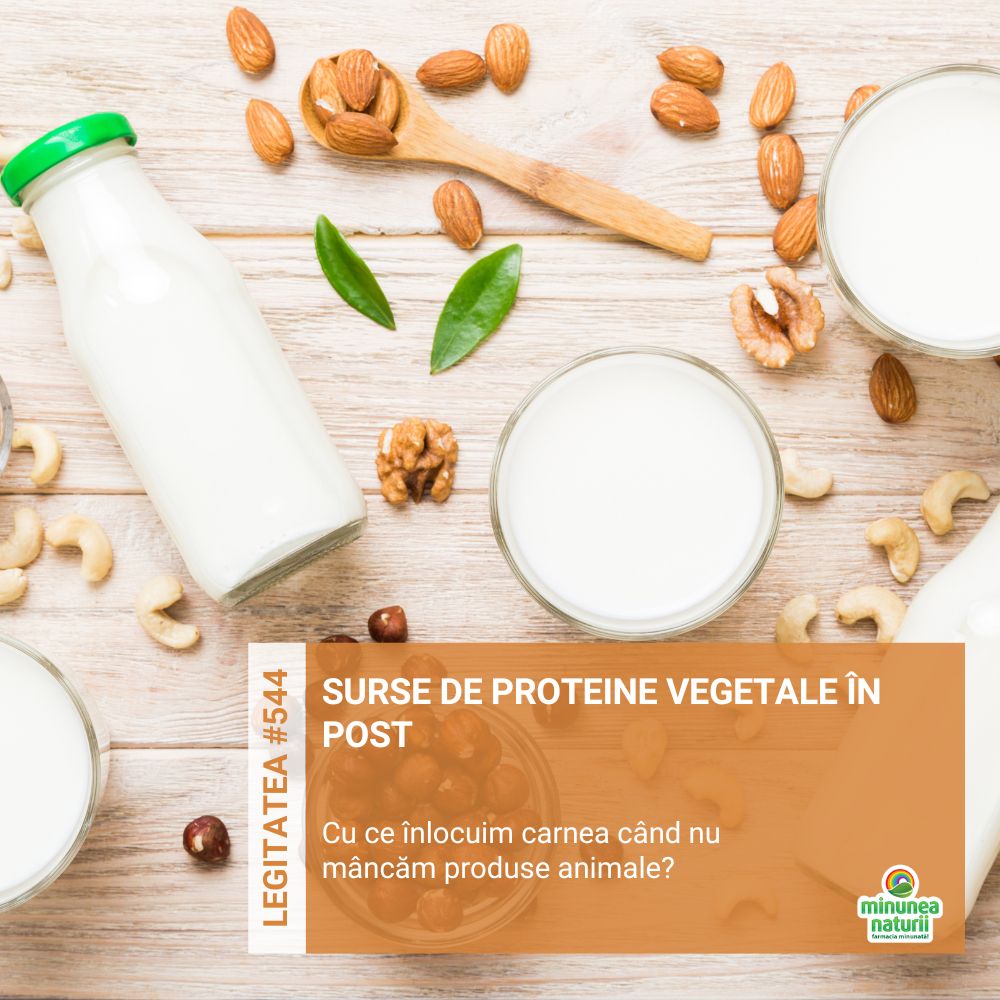 Surse de proteine vegetale în post (Legitatea #544) - minuneanaturii.ro